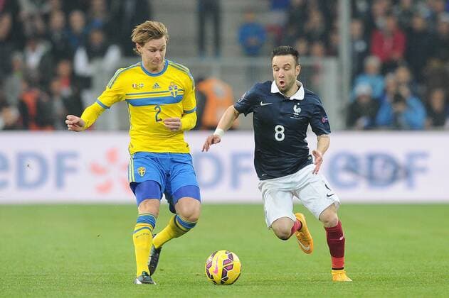 mathieu Valbuena (FRA) Emil Krafth (SWE) Frankreich - Schweden, Marseille N.LeGouic FEPx 