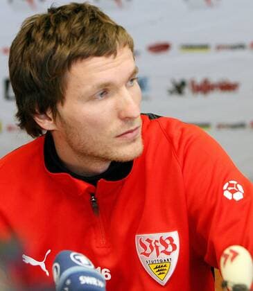 VfB Stuttgart Pressekonferenz Vorstellung Neuzugang Benjamin Lauth Banjamin Lauth 25.01.2007