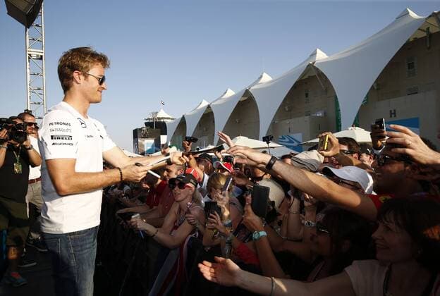 Motorsports: FIA Formula One World Championship 2014, Grand Prix of Abu Dhabi, 6 Nico Rosberg (GER, Mercedes AMG Petronas F1 Team), xHOCHxZWEIx