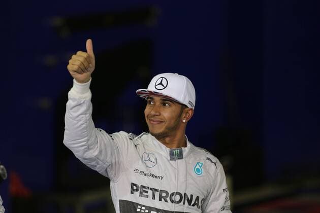 22.11.2014 - Qualifying, 2nd position Lewis Hamilton (GBR) Mercedes AMG F1 W05 Abu Dhabi Grand Prix, UAE 20 - 23 November 2014 