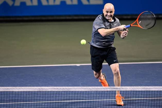Andre Agassi (USA), NOVEMBER 22, 2014 - Tennis : Dream Tennis ARIAKE Doubles at Ariake Coliseum in Tokyo, Japan. NOxTHIRDxPARTYxSALES.  (dlra002153)