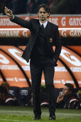 Aktuell Fussball, Italien, AC Mailand - Inter Mailand Filippo Inzaghi Milan AC Milan - Inter Mailand giuseppexceleste