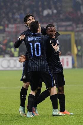 Serie A AC Milan - Inter Mailand Torjubel Joel Obi 