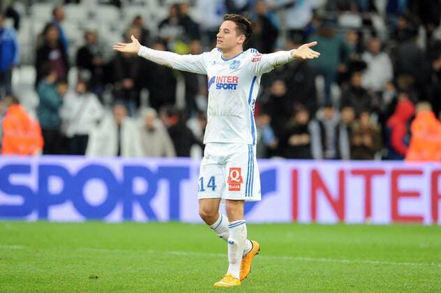 FLORIAN THAUVIN - ATTITUDE - JOIE FOOTBALL : Marseille vs Nantes - Ligue 1 - 28 11 2014 N.LeGouic FEP Panoramic 