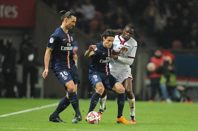 ZLATAN IBRAHIMOVIC - EDINSON CAVANI - KEVIN GOMIS FOOTBALL : Paris SG vs Nice - Ligue 1 - 29 11 2014 FEP Panoramic 