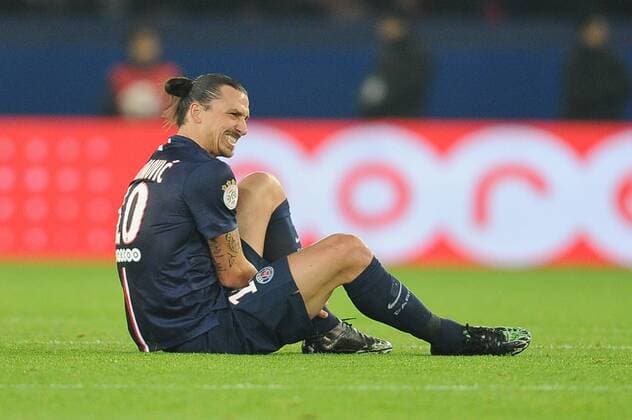 ZLATAN IBRAHIMOVIC - BLESSURE FOOTBALL : Paris SG vs Nice - Ligue 1 - 29 11 2014 FEP Panoramic 