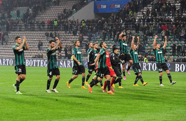 IPP20141129 Football - soccer: Serie A, Sassuolo Calcio - Hellas Verona, Jubel Sassuolo - xHOCHxZWEIx xItalyxPhotoxPressx 