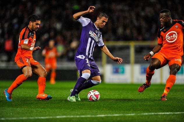 Aleksandar Pesic (tfc) FOOTBALL : Toulouse vs Lorient - 15eme journee de L1 - 29 11 2014 ThierryBreton Panoramic 