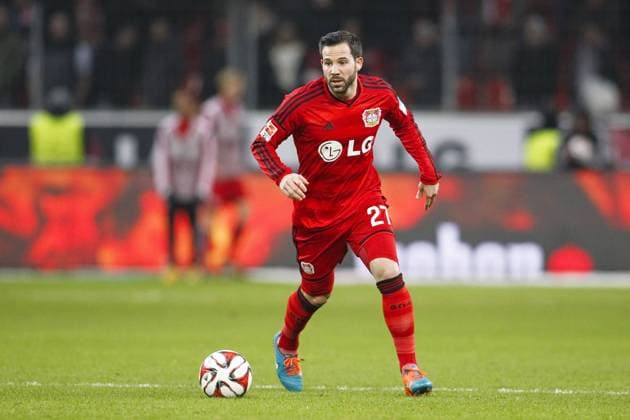 Gonzalo Castro (Bayer 04 Leverkusen 27) Bayer 04 Leverkusen vs 1. FC Koeln, Fussball, 1. Bundesliga, 29.11.2014 EP_jse