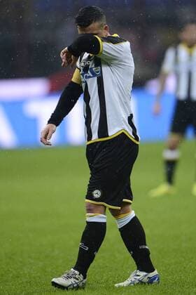 Aktuell Fußball, Italien, AC Mailand - Udinese Calcio, Antonio Di Natale Udinese - Milano 30-11-2014 Stadio Giuseppe Meazza - Football Calcio Serie A AC Mailand vs Udinese Calcio giuseppexceleste