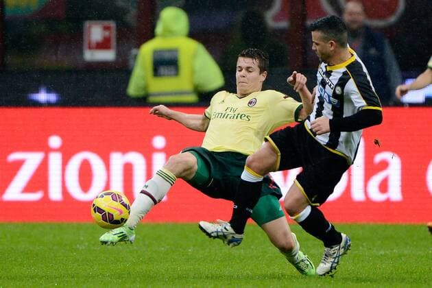 Aktuell Fußball, Italien, AC Mailand - Udinese Calcio Marco van Ginkel Milan, Antonio Di Natale Udinese - Milano 30-11-2014 Stadio Giuseppe Meazza - Football Calcio Serie A AC Mailand vs Udinese Calcio giuseppexceleste