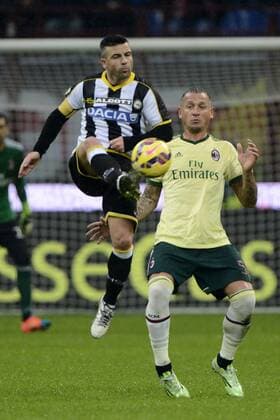 Aktuell Fußball, Italien, AC Mailand - Udinese Calcio Antonio Di Natale Udinese, Philippe Mexes Milan - Milano 30-11-2014 Stadio Giuseppe Meazza - Football Calcio Serie A AC Mailand vs Udinese Calcio giuseppexceleste