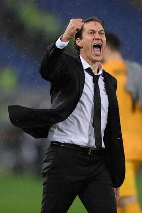 Aktuell Fußball, Italien, AS Rom - Inter Mailand As Roma 30 11 2014 - campionato di calcio serie A AS Rom vs Inter Mailand: Rudi Garcia 