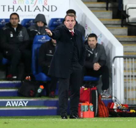 Liverpool s Brendan Rodgers in action Barclays Premier League- Leicester City vs Liverpool - King Power Stadium - England - 2nd November 2014 - Picture David Klein Sportimage EDITORIAL USE ONLY. No use with unauthorised audio, video, data, fixture lists, club league logos or live services. Online in-match use limited to 120 images, no video emulation. No use in betting, games or single club league player publications.