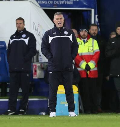 Leicester s Nigel Pearson looks on Barclays Premier League- Leicester City vs Liverpool - King Power Stadium - England - 2nd November 2014 - Picture David Klein Sportimage EDITORIAL USE ONLY. No use with unauthorised audio, video, data, fixture lists, club league logos or live services. Online in-match use limited to 120 images, no video emulation. No use in betting, games or single club league player publications.