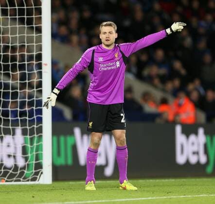 Liverpool s Simon Mignolet in action Barclays Premier League- Leicester City vs Liverpool - King Power Stadium - England - 2nd November 2014 - Picture David Klein Sportimage EDITORIAL USE ONLY. No use with unauthorised audio, video, data, fixture lists, club league logos or live services. Online in-match use limited to 120 images, no video emulation. No use in betting, games or single club league player publications.