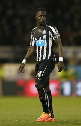 Cheik Ismael Tiote of Newcastle United - Barclays Premier League - Burnley vs Newcastle Utd - Turf Moor Stadium - England - 2nd December 2014 - EDITORIAL USE ONLY. No use with unauthorised audio, video, data, fixture lists, club league logos or live services. Online in-match use limited to 120 images, no video emulation. No use in betting, games or single club league player publications.