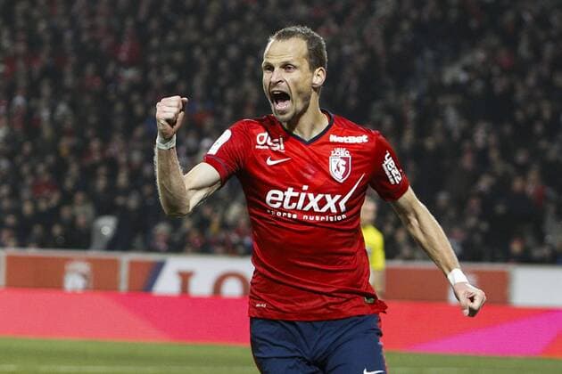 Aktuell Fußball, Frankreich, Ligue 1, OSC Lille - Paris St. Germain joie de David Rozenhal (Lille) Lille OSC (LOSC) - Paris St. Germain (PSG) - Ligue 1 - 03 12 2014 - GwendolineLeGoffx 