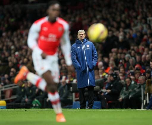 Arsenal s Arsene Wenger looks on Barclays Premier League- Arsenal vs Southampton - Emirates Stadium - England - 3rd December 2014 - Picture David Klein Sportimage EDITORIAL USE ONLY. No use with unauthorised audio, video, data, fixture lists, club league logos or live services. Online in-match use limited to 120 images, no video emulation. No use in betting, games or single club league player publications.