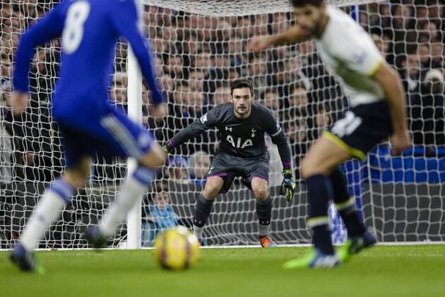 03.12.2014. London, England. Premier League. Chelsea versus Tottenham Hotspur. Tottenham Hotspur s Hugo Lloris concentrates on the action xCraigxMercerx  ActionPlus11580813