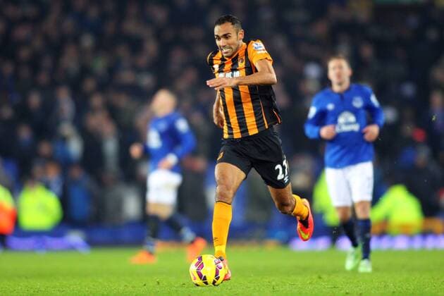 03.12.2014. Liverpool, England. Premier League. Everton versus Hull. Hull City midfielder Ahmed Elmohamady runs towards goal xPaulxKeevilx  ActionPlus11580786