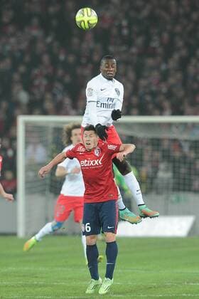 Anthony Delaplace (Lille) Blaise Matuidi (PSG) Lille OSC (LOSC) - Paris St. Germain (PSG) - Ligue 1 - 03 12 2014 N.LeGouic FEPx 
