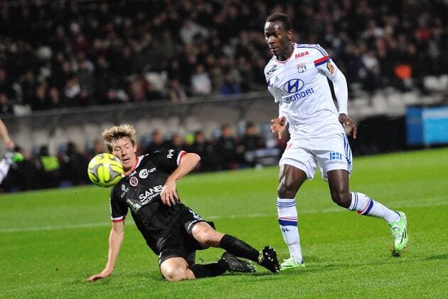 Lamoine Yattara (lyon) FOOTBALL : Lyon vs Reims - Ligue 1 - 04 12 2014 FredericChambert Panoramic 