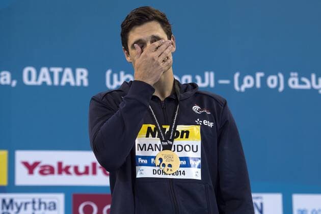 MANAUDOU Florent FRA Gold Medal Men s 100m Freestyle Doha Qatar 05-12-2014 Hamad Aquatic Centre, 12th FINA World Swimming Championships (25m). Nuoto Campionati mondiali di nuoto in vasca corta. Photo Andrea Staccioli Deepbluemedia Insidefoto andreaxstaccioli