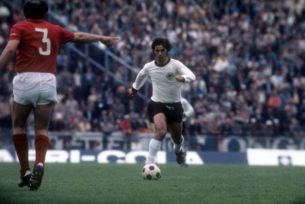 Gerd Müller (BR Deutschland) im EM Finale 1972 gegen die UdSSR