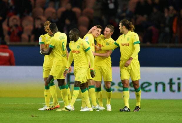 Alejandro Bedoya (nan) - Kian Hansen (nan) FOOTBALL : Paris St Germain (PSG) vs FC Nantes - Ligue 1 - 06 12 2014 AnthonyBIBARDFEP 
