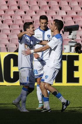 Simone Verdi Empoli FC, goal celebration Napoli 07-12-2014 Stadio San Paolo Football Calcio Serie A SSC Neapel vs FC Empoli cesarexpurini