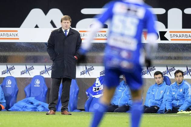 - GENT, BELGIUM: Gent s head coach Hein Vanhaezebrouck pictured during the Jupiler Pro League match between KAA Gent and KRC Genk, in Gent, Sunday 07 December 2014, on day 18 of the Belgian soccer championship. YORICKxJANSENS x04516891x