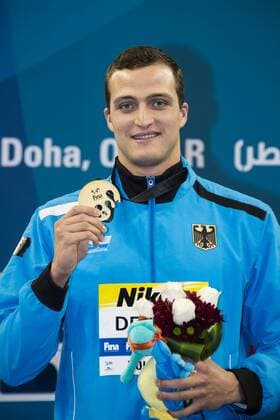 DEIBLER Markus GER Gold Medal WR CR Men s 100m Individual Medley Final Doha Qatar 07-12-2014 Hamad Aquatic Centre, 12th FINA World Swimming Championships (25m). GiorgioxScala