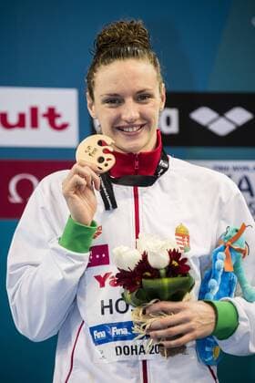 HOSSZU Katinka HUN Bronze Medal Women s 50m Backstroke Final Doha Qatar 07-12-2014 Hamad Aquatic Centre, 12th FINA World Swimming Championships (25m). GiorgioxScala