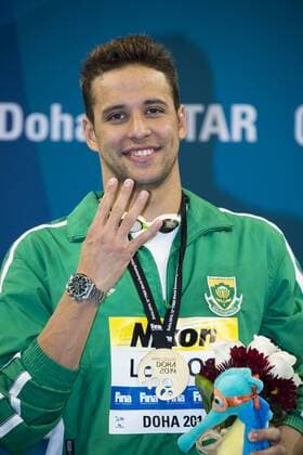 LE CLOS Chad RSA Gold Medal CR Men s Butterfly 200m Final Doha Qatar 07-12-2014 Hamad Aquatic Centre, 12th FINA World Swimming Championships (25m). GiorgioxScala