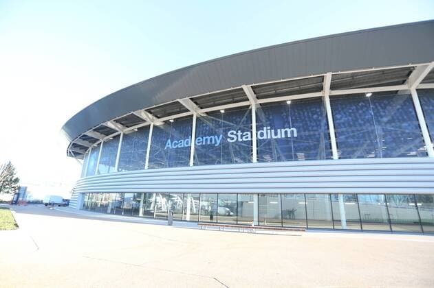 Aktuell Fußball, England, Premier League, Manchester City eröffnet Fußball-Akademie General view of the 7000 capacity Academy stadium - Launch of the the City Football Academy - Etihad Campus - Manchester - England - 8th December 2014 - Picture Pool Sportimage EDITORIAL USE ONLY. No use with unauthorised audio, video, data, fixture lists, club league logos or live services. Online in-match use limited to 120 images, no video emulation. No use in betting, games or single club league player publications.