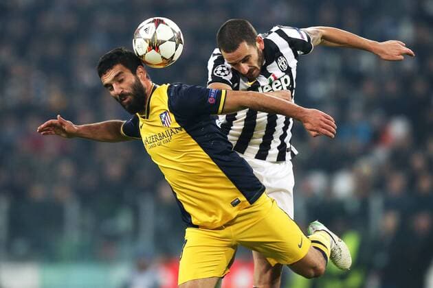 Leonardo Bonucci Juventus, Arda Turan Atletico Madrid, Champions League, Juventus Turin - Atletico Madrid marcoxbertorello
