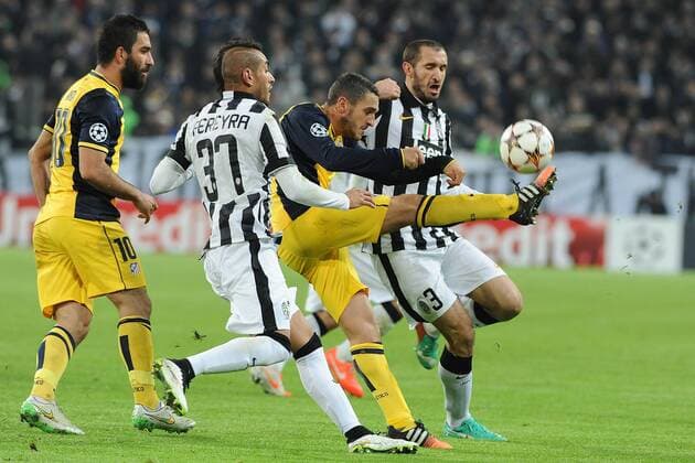 Champions League, Juventus Turin - Atletico madrid, KOKE Roberto Maxilimiano Pereyra , GIORGIO CHIELLINI xHOCHxZWEIx xItalyxPhotoxPressx 
