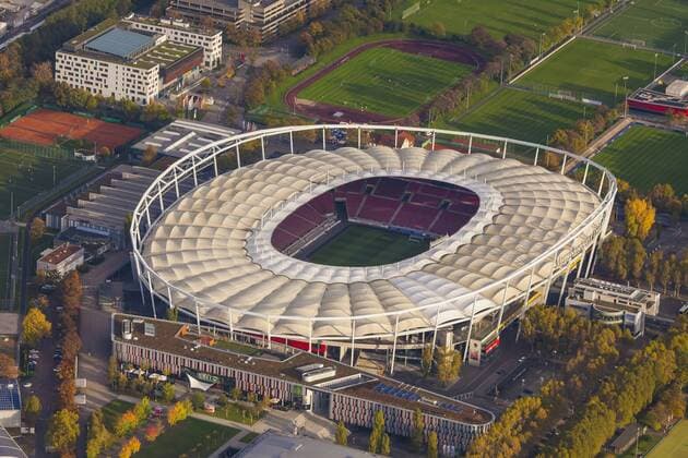 Fußball, Stadiongeschichte VfB Stuttgart Germany, Baden-Wuerttemberg, Stuttgart, Mercedes-Benz Arena  WD002763
