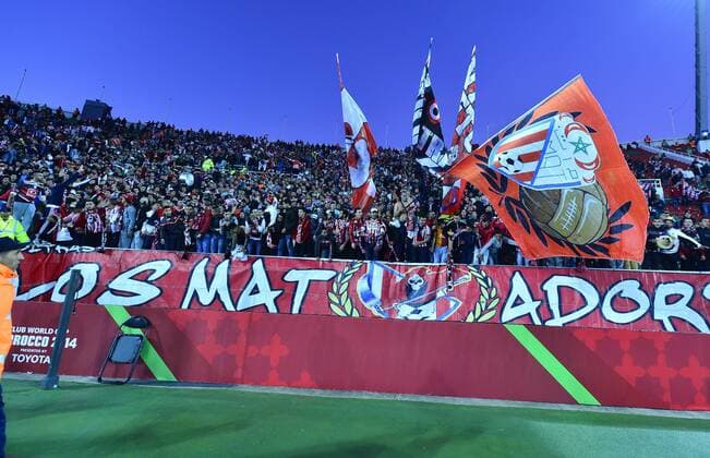 Dec. 10, 2014 - Rabat, Morocco - Athletic Tetouan fans during the match Moghreb Maghreb Athletic Tetouan FC. Soccer 2014 - FIFA Club World Cup  - ZUMAm119