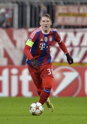 10.12.2014, Fussball Champions League 2014 2015, Vorrunde, 6.Spieltag, FC Bayern München - ZSKA Moskau, in der Allianzarena München. KApitän Bastian Schweinsteiger (München). 