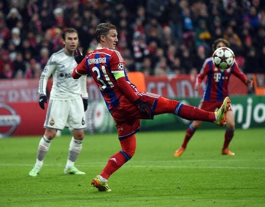 10.12.2014, xjhx, Fussball Champions League, FC Bayern Muenchen - ZSKA Moskau, v.l. Bastian Schweinsteiger (FC Bayern Muenchen)