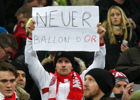 10.12.2014, xjhx, Fussball Champions League, FC Bayern Muenchen - (FC Bayern Muenchen) Fanplakat Ballon d Or