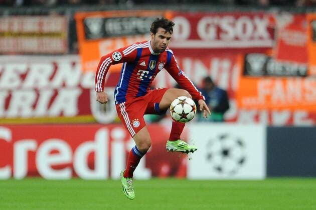 Fußball Champions League Gruppenphase 6.Spieltag Bayern München - ZSKA Moskau am 10.12.2014 in der Allianz Arena in München Juan Bernat ( München )