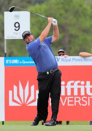 11.12.2014. Royal Pines, Queensland. Australia. STEVEN BOWDITCH (AUSTRALIA) from the Australian PGA Golf Herren Championship being played at the Royal Pines Resort on Queenslands Gold Coast. xSMPxIMAGESx  ActionPlus11582370