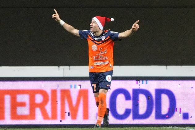 Anthony MOUNIER (Montpellier) FOOTBALL : HSC Montpellier vs RC Lens - Ligue 1 - 13 12 2014 RichardGosselin Panoramic 