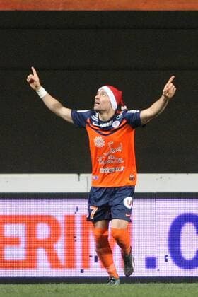 Anthony MOUNIER (Montpellier) FOOTBALL : HSC Montpellier vs RC Lens - Ligue 1 - 13 12 2014 RichardGosselin Panoramic 
