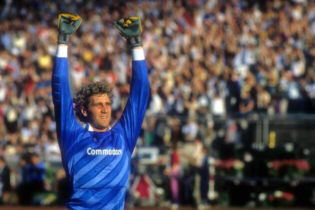 Fußball, DFB-Pokalfinale 1985 1986, FC Bayern München - VfB Stuttgart DFB-Pokal Finale, FC Bayern München - VfB Stuttgart: Torwart Jean-Marie Pfaff (Bayern)