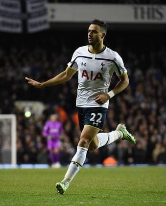 17.12.2014. White Hart Lane, Tottenham, London, England. Capital One Cup, quarterfinal. Tottenham Hotspur - Newcastle United Nacer Chadli celebrates as he scores the second goal for Spurs xJonxBromleyx  ActionPlus11583618