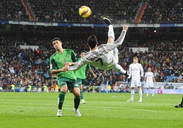 2014-12-06 Real Madrid vs Celta de Vigo - Estadio Santiago Bernabeu - Madrid - Liga BBVA - Futbol - Soocer - Cristiano Ronaldo 